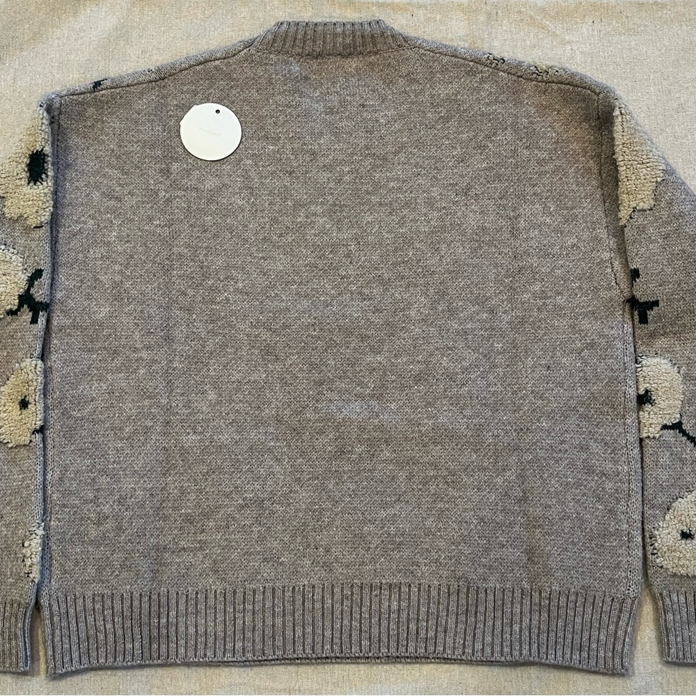 En Crème Shelby Flower Cloud Sweater - Grey Green - Picture 6 of 11